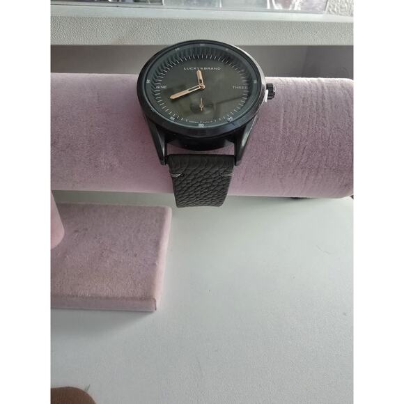 Lucky Brand Watch Mens Sport Quartz with Leather Strap Minimalist Wrist Style - Picture 7 of 8